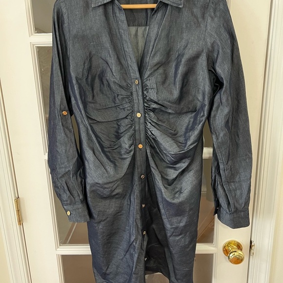 Michael Kors Ruched Front Dress - Size L - Picture 1 of 7